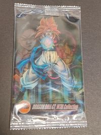 ドラゴンボール 森永 未開封 ウエハース ウエファー カード クリアカード 376 ゴジータ 孫悟空 スーパーサイヤ人３ 3D チェンジング