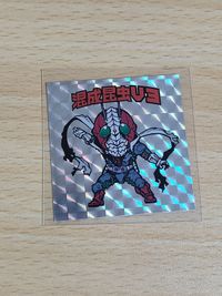 仮面ライダー シール 希少 ナデガタサーカス 清水栄一 下口智裕 おまけシール 混成昆虫 VS AS同盟 No.1 混成昆虫V3