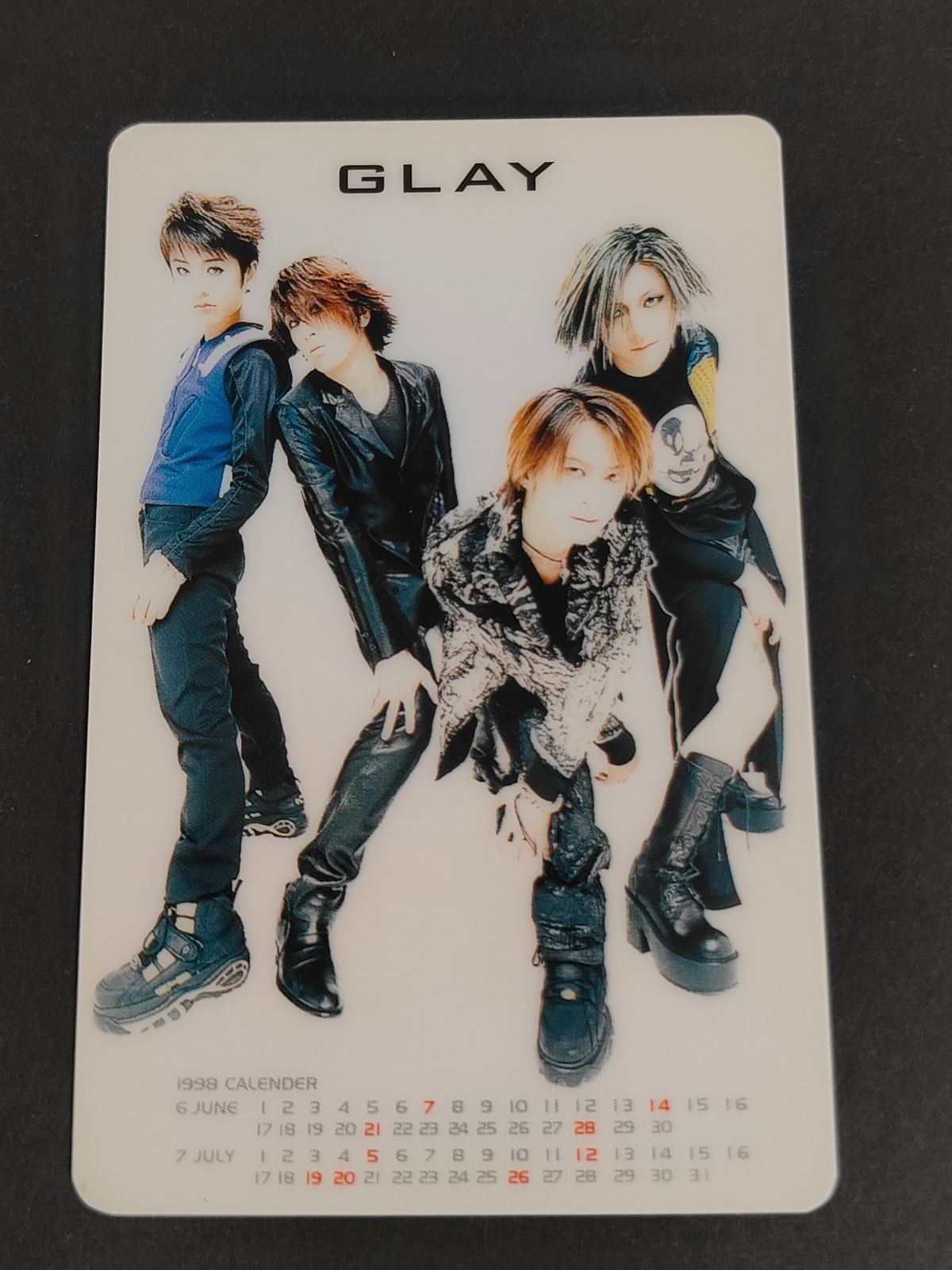 GLAY カード型カレンダー 誘惑 カード ポケットカレンダー