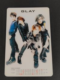 GLAY カード型カレンダー 誘惑 カード ポケットカレンダー サムネイル 1