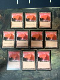MTG Mountain Urza's Saga 10x Japanese JP Lot