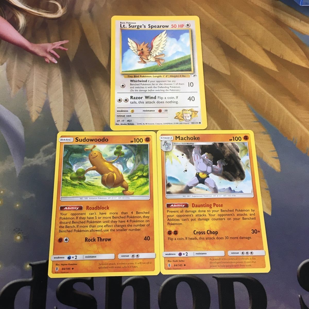 ポケモンカード 旧裏面 英語 海外版 3枚 オニスズメ ウソッキー ゴーリキー 19