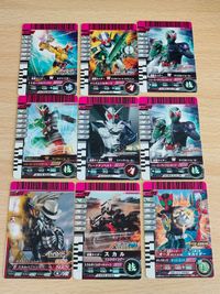 Kamen Rider W Cyclone Joker Gumvraid Cards Lot Japanese