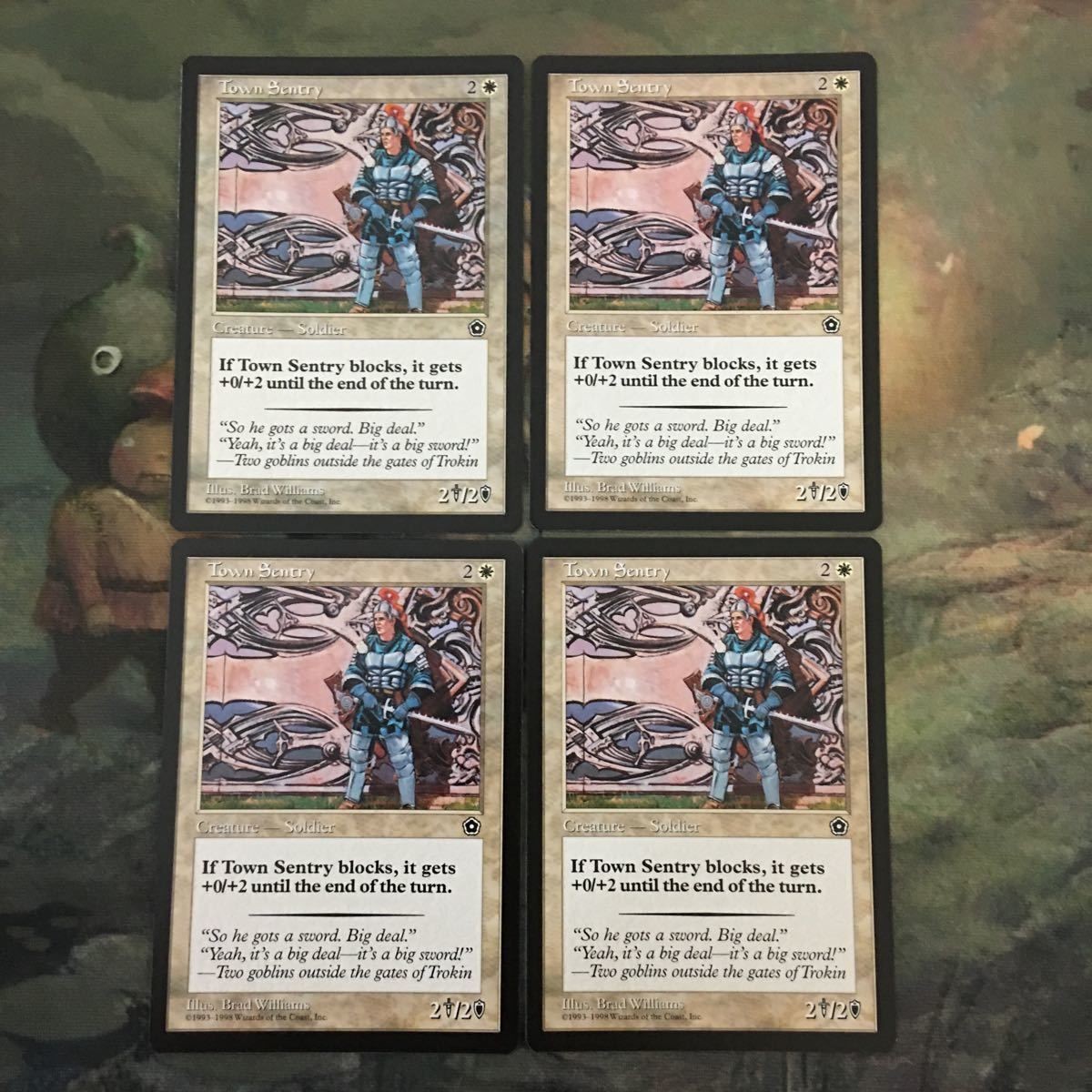 MTG マジックザギャザリング カード まとめ PO2 町の歩哨/Town Sentry 4枚セット 41