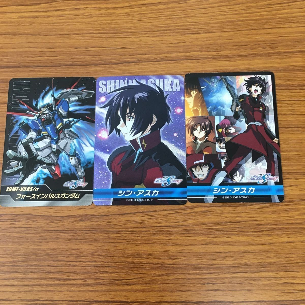 ガンダム SEED DESTINY カード まとめ シン アスカ ステラ ルーシェ フォースインパルスガンダム レア 3
