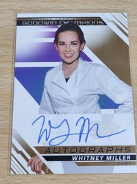 ホイットニー・ミラー WHITNEY MILLER CHEF マスターシェフ 初代 チャンピオン 直筆サイン