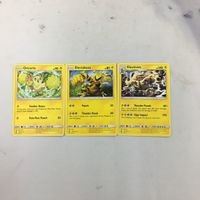 Pokemon Card Old Back English Import 3 Cards Vintage
