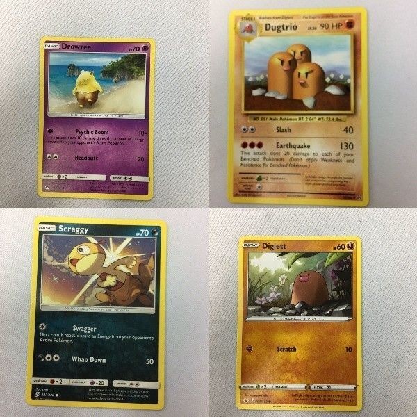 ポケモンカード 旧裏面 英語版 海外 スリープ ダグトリオ ズルッグ ディグダ 51 83 77 101