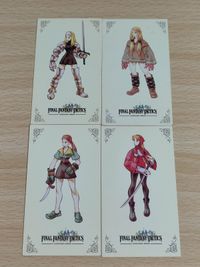 Final Fantasy Tactics Card Thief Ninja Geomancer Warrior