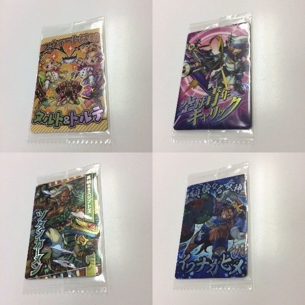 ウエハース カード 未開封 モンスターストライク モンスト スウィート姉妹 空母青年 英明なるエジプト王 須強なる女神 タ