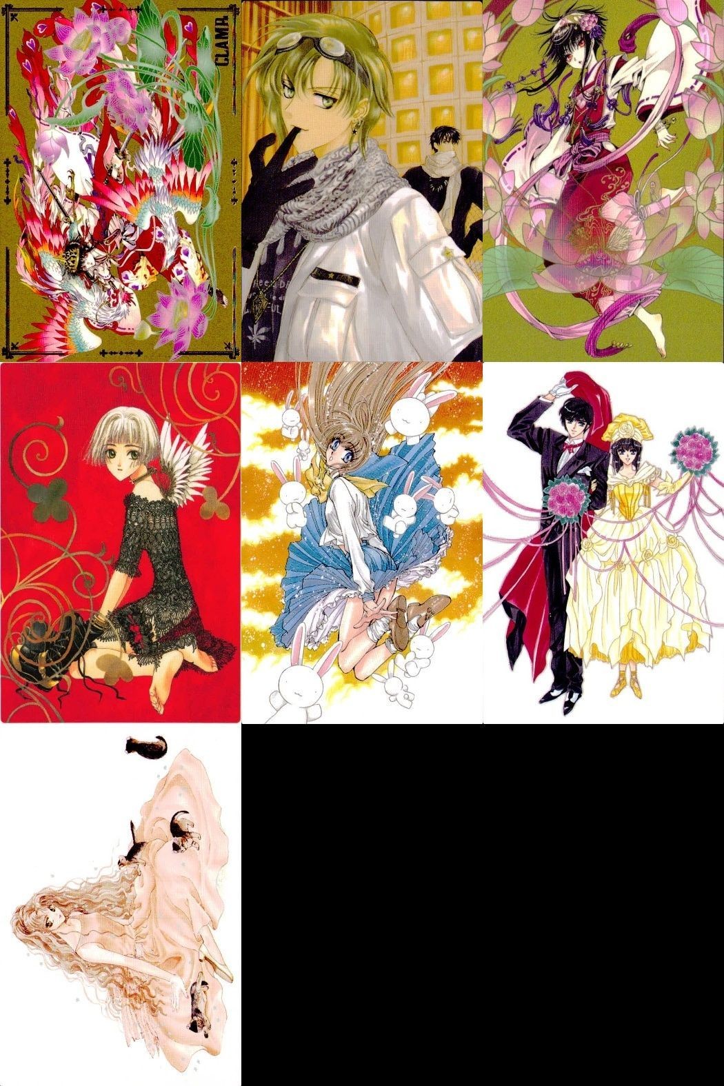 CLAMP展 エキシビション カード コレクション まとめ GATE 7 合法ドラッグ CLOVER 不思議の国の美幸ちゃん 20面相におねがい わたしのすきなひと Exhibition クランプ