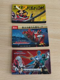 シンケンジャー プリマハム カード 黄金札 シンケンオー シンケンレッド 志葉丈瑠（しば たける） 松坂桃李（まつざか とうり）