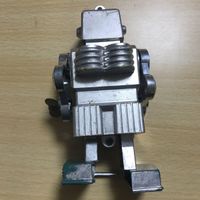 送料無料 ロボット ゼンマイ 日本製 レトロ ビンテージ ポリ製？ プラスチック？ 0120 ｊ2-1 サムネイル 2