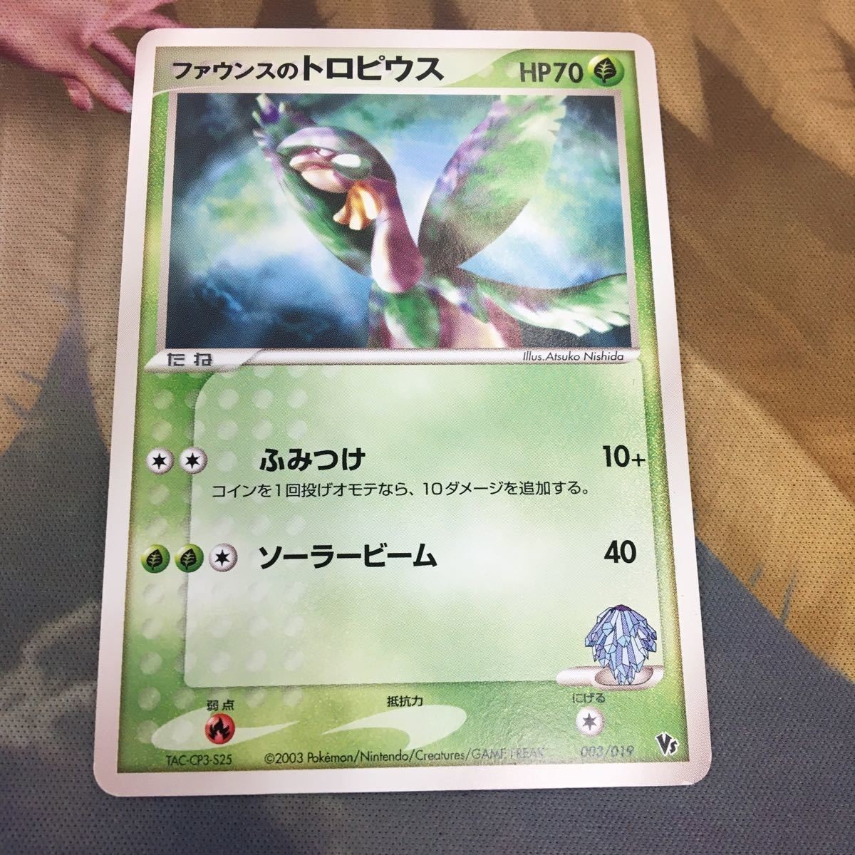 ポケモンカードvs 新裏面 1枚 ファウンスのトロピウス ふみつけ ソーラービーム 21