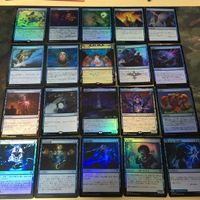 MTG Magic Blue Foil Card Lot Commander Deck