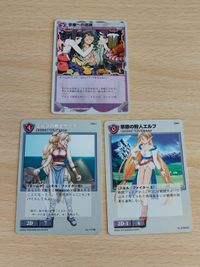 リザレクション モンスターメーカー カード プロモ P002 P013 P019 エルフの剣士サーラ 草原の狩人エルフ 享楽への逃避