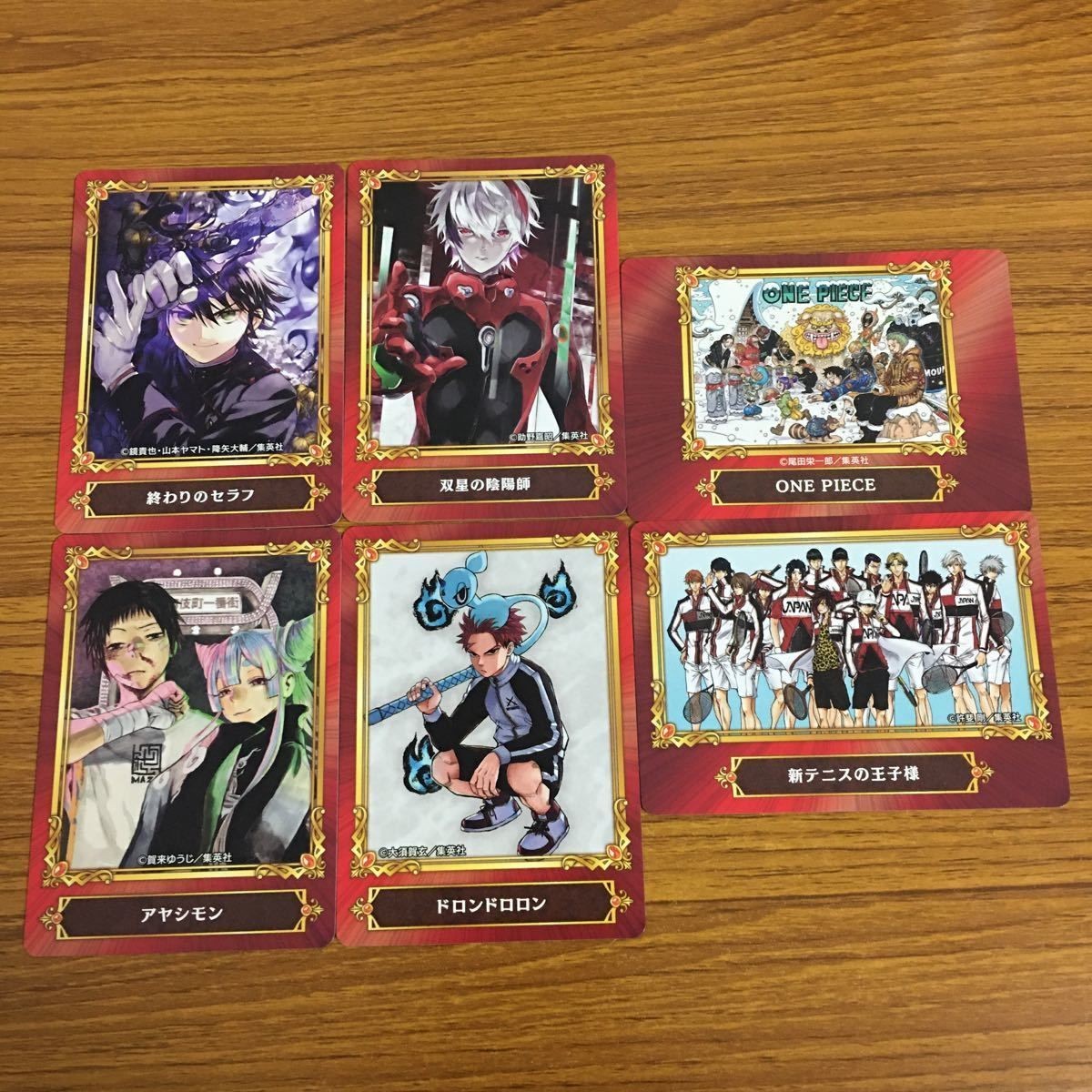 Trading Card Lot Promo Seraph End Dual Stars Tenipuri One Piece 60