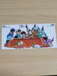 Carddass Masters Puzzle Card Chun-Li Lilith Morrigan Sakura