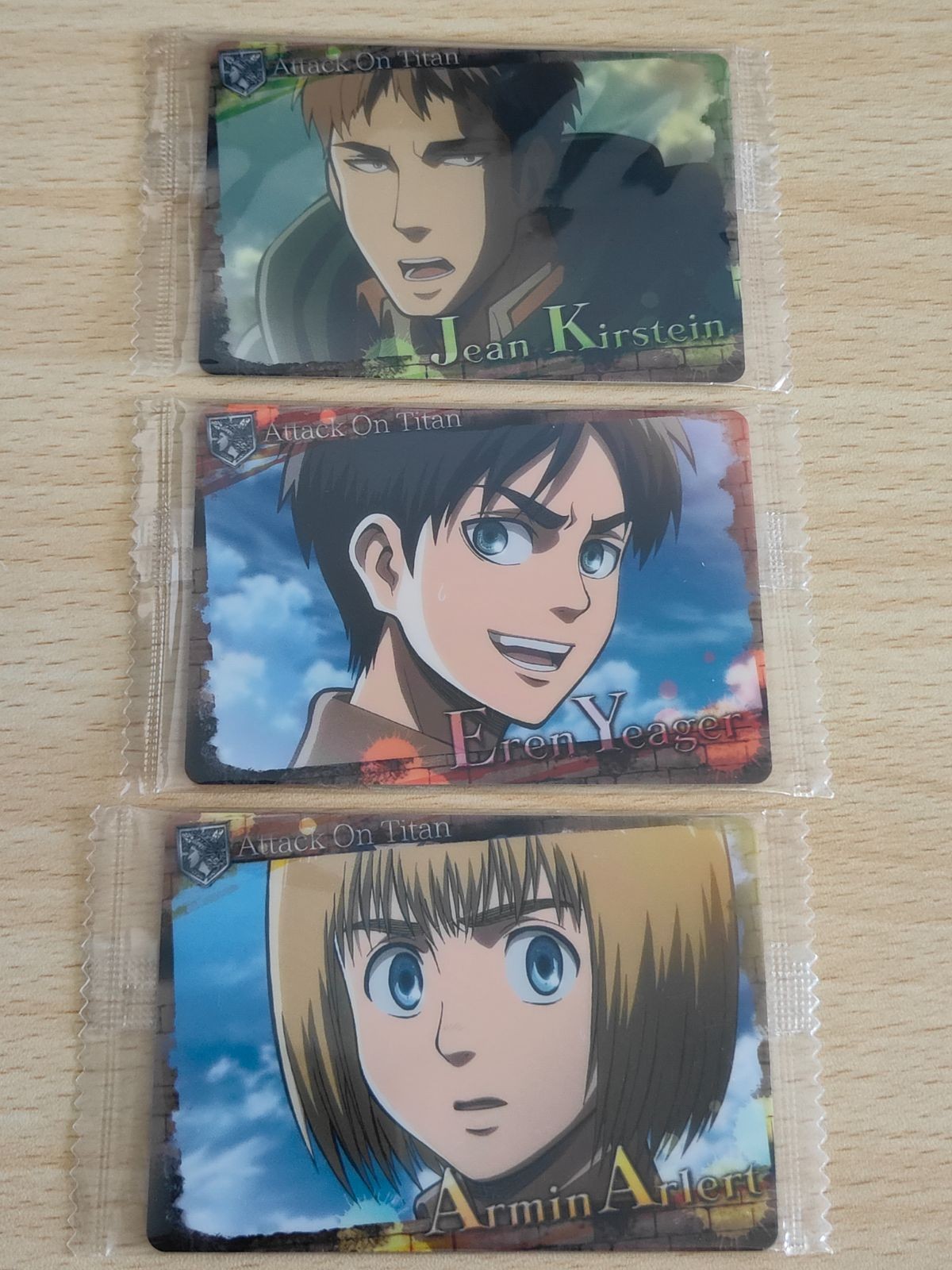 Attack on Titan Wafer Card Lot Eren Yeager Armin Jean