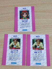 セガフリークス カード サクラ大戦 榊原由里 桐島カンナ