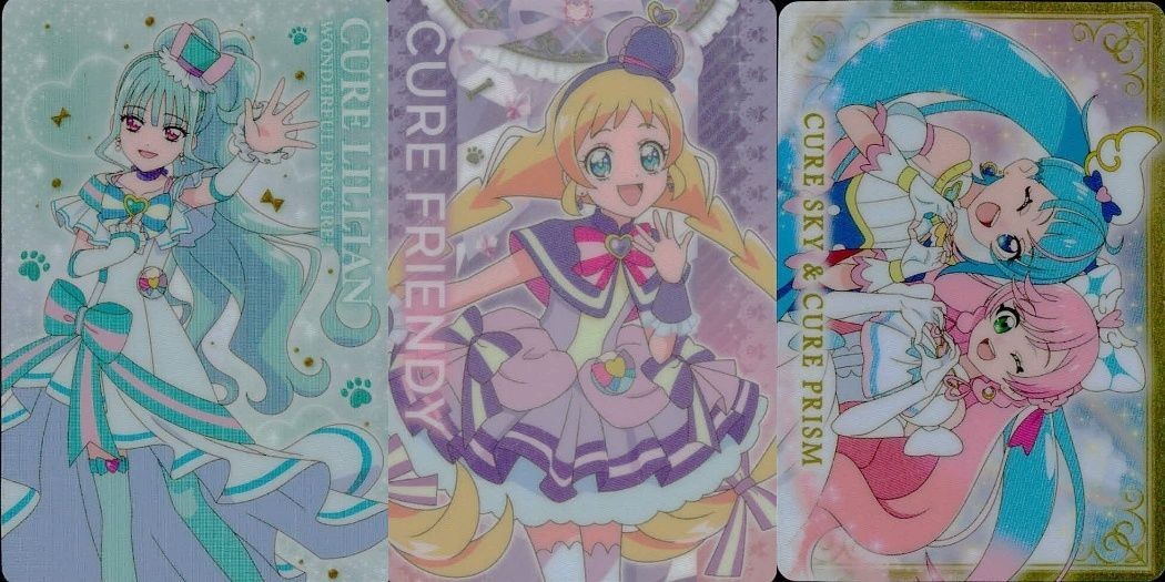 カード まとめ ワンダフルプリキュア! キュアリトルハン メロロン プリリン P11 キュアフレンディ P02 ひろがるスカイ!プリキュア キュアスカイ キュアプリズム P08 3枚セット グミ プリキュア