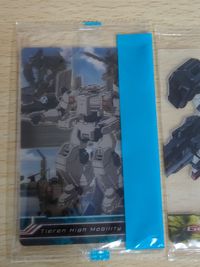 ガンダムoo ダブルオー 00 ダブルオーガンダム 未開封 森永 クリアカード カード ウエハース ガンダムヴァーチェ ティエレン高機動型 サムネイル 3