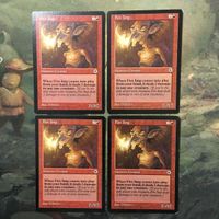 MTG Magic Gathering Fire Imp 4 Cards Lot POR