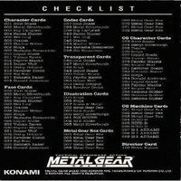 Metal Gear Solid MGS Checklist Konami PS Card Japanese サムネイル 2