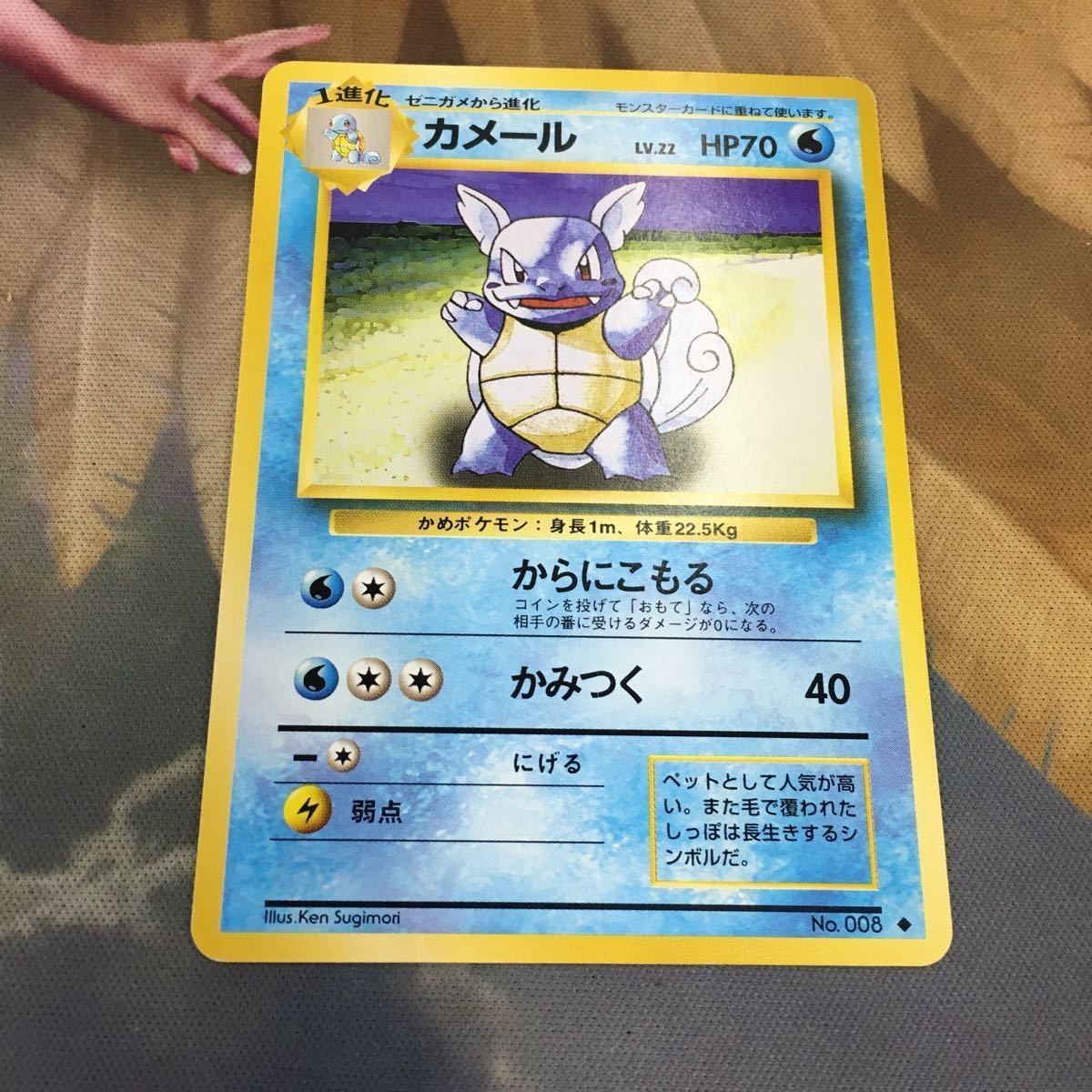 ポケモンカード 旧裏面 1枚 カメール 59