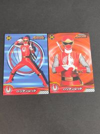 忍風戦隊ハリケンジャー セイカノート カード 椎名鷹介／ハリケンレッド：塩谷瞬 ハヤテ丸