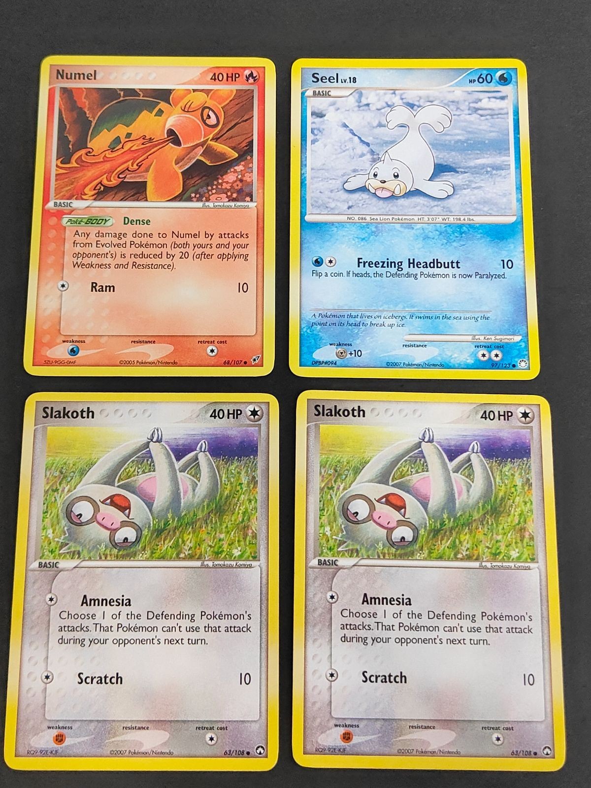 ポケモンカード まとめ ドンメル パウワウ ナマケロ 英語 海外