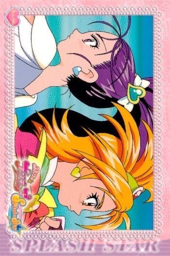 カード プリキュア スプラッシュスター キュアブルーム キュアイーグレット 横顔ツーショットカード No 6 キュアキュアパズルクイズ ensky エンスキー