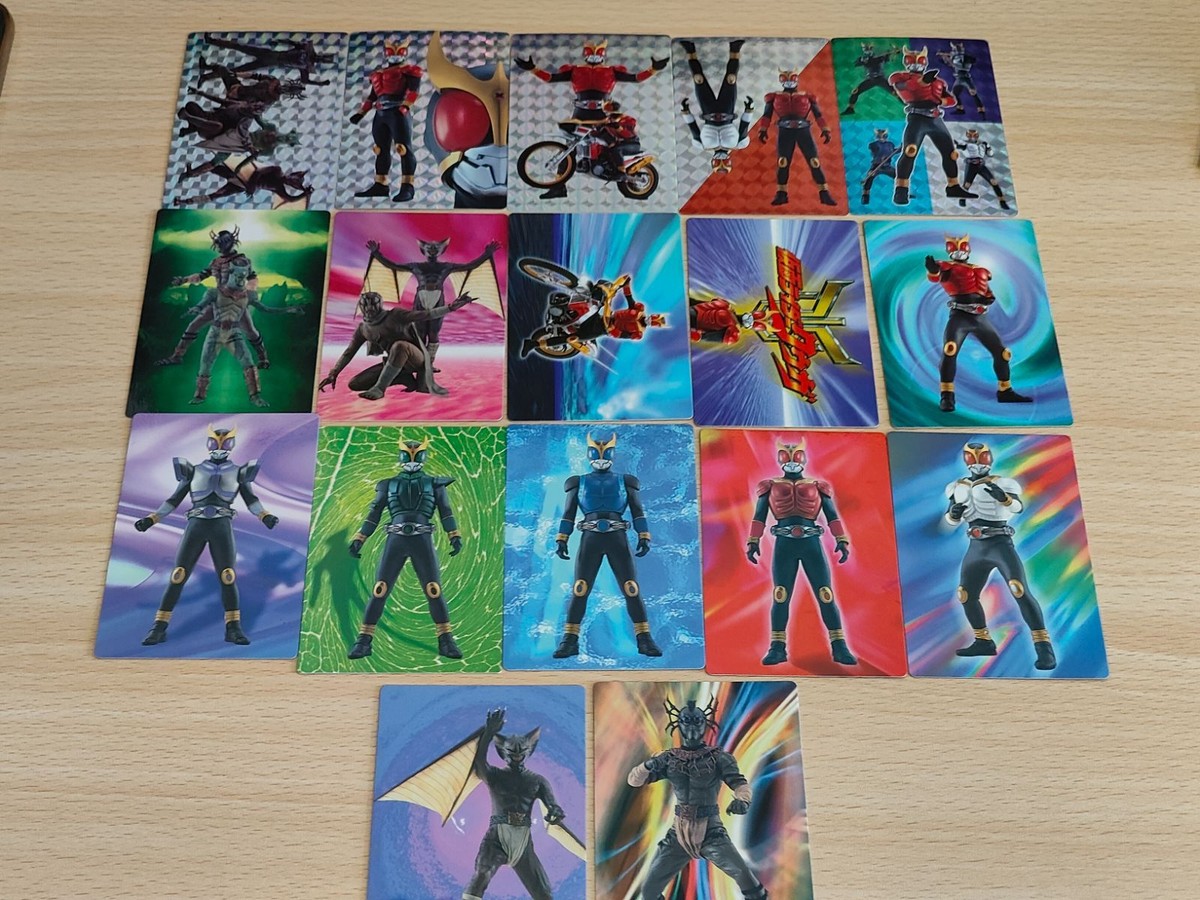 Kamen Rider Kuuga Ryuki Prism Card Set 1-17 Complete