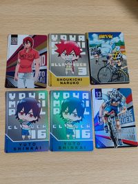 Yowamushi Pedal Kira Collect Card Lot Shinkai Yuto Nameko サムネイル 1