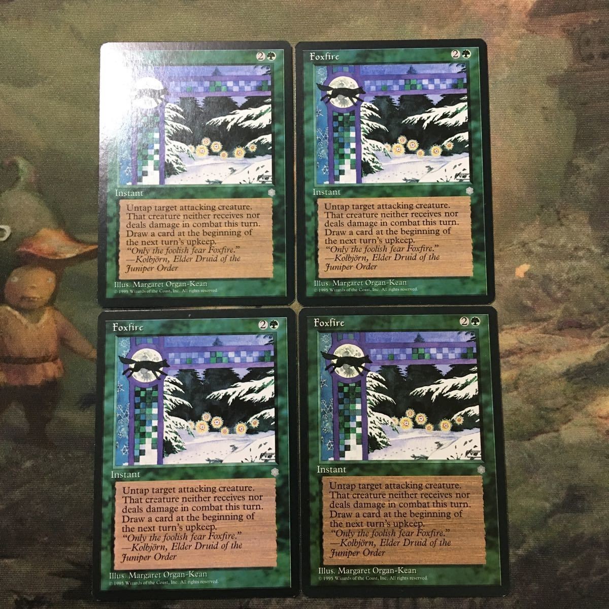 MTG マジックザギャザリング カード まとめ ICE 狐火/Foxfire 4枚セット 77