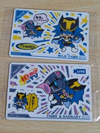 Tiger & Bunny Wafers Card Wild Tiger 814 819 Japanese