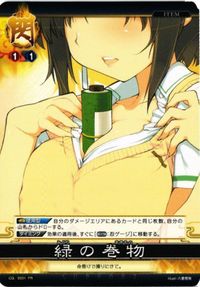 fy23mj-46 閃乱カグラ 緑の巻物 焔 雪泉 PR 非売品 カード
