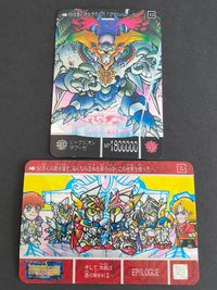 8枚 SDガンダム外伝 機甲神伝説FINAL プリズム カードダス セット まとめ 超機甲神ガンジェネシス 月光騎士ネオガンダム 超機甲神ガンジェネシス（縦） 真聖騎兵ガンレックスα スペリオルドラゴンEX 騎士ガンダム ブラックドラゴン サムネイル 8