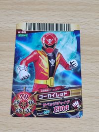 ダイスオー カード T-008 T-015 アカレンジャー T-001 ゴーカイレッド ゴーカイジャー デカレッド デカレンジャー サムネイル 5