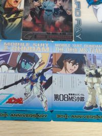 ガンダム総集編 30thアニバーサリー ウェファーチョコ 森永 ウエハース 3001-001-001：アムロ・レイ 3001-002-002：アナベル・ガトー 逆襲のシャア クリアカード サムネイル 6