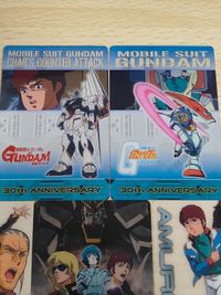ガンダム総集編 30thアニバーサリー ウェファーチョコ 森永 ウエハース 3001-001-001：アムロ・レイ 3001-002-002：アナベル・ガトー 逆襲のシャア クリアカード サムネイル 2