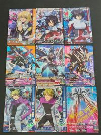 ガンダム トライエイジ カード カガリ M マスターレア 9枚セット ムウ・ラ・フラガ シン・アスカ ストライクルージュ フリーダムガンダム パーフェクトストライクガンダム エール・ストライクガンダム ミーティア装備