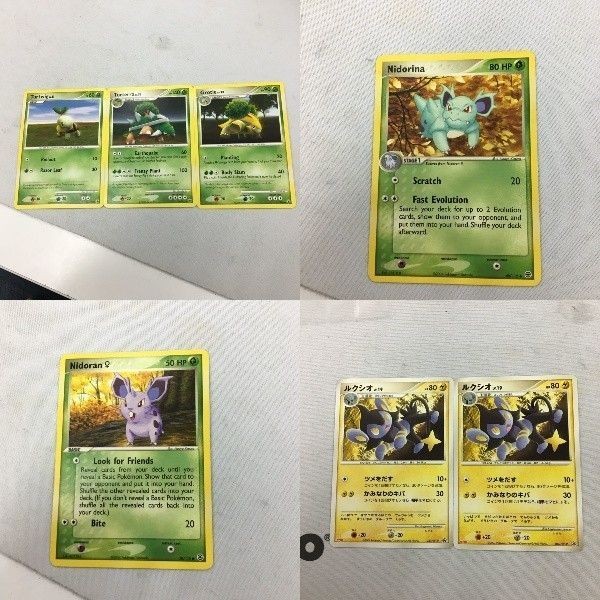 ポケモンカード 旧裏面 新裏面 海外 2枚 英語版 プロモ ナエトル ニドリーナ ニドラン ルクシオ ハヤシガメ 28 4