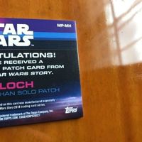 交渉歓迎 uca8-2 カード スターウォーズ star wars MOLOCH SOLO topps パッチ ？ レア 0420 サムネイル 6
