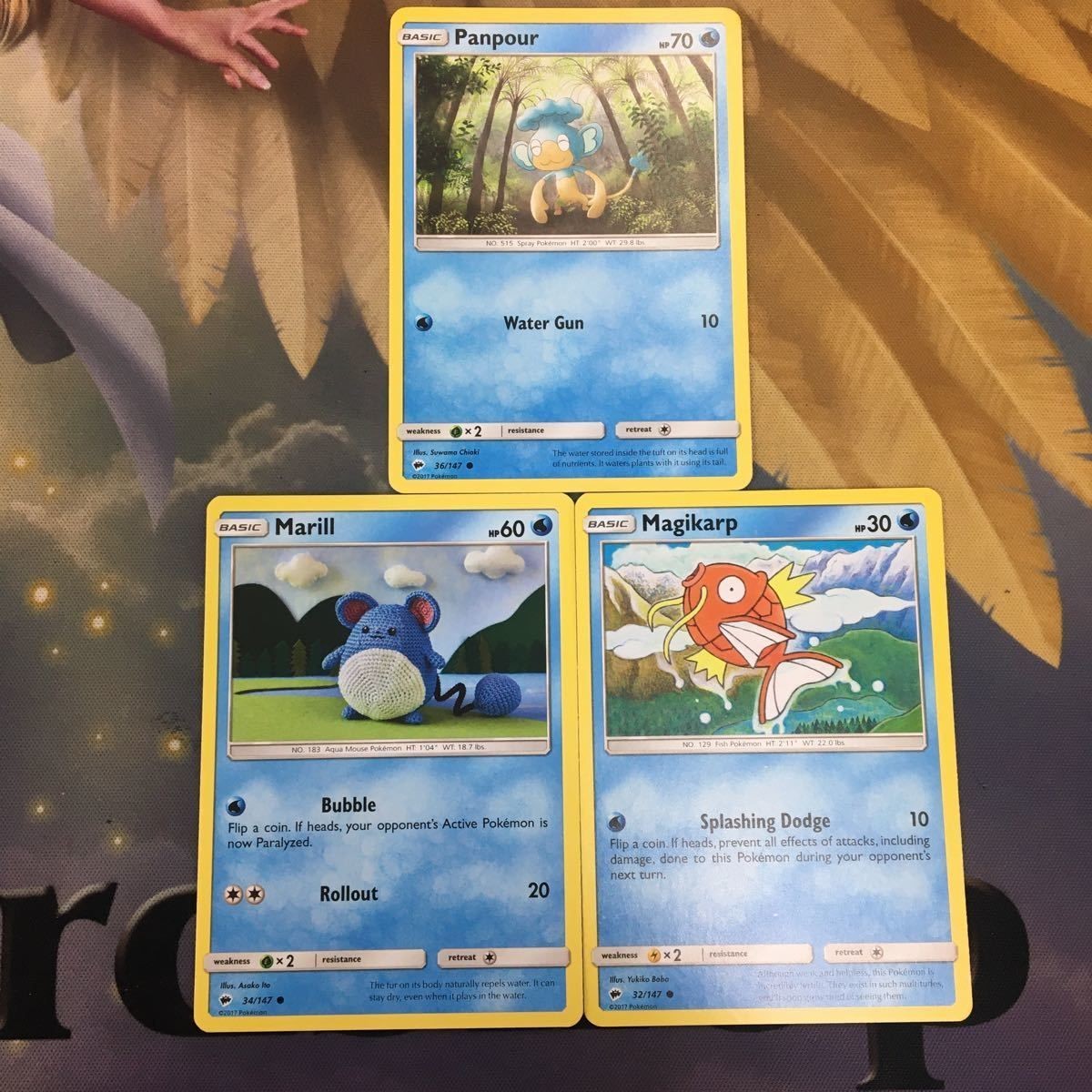 Pokemon Card Old Back English Overseas 3 Cards Vintage Rare