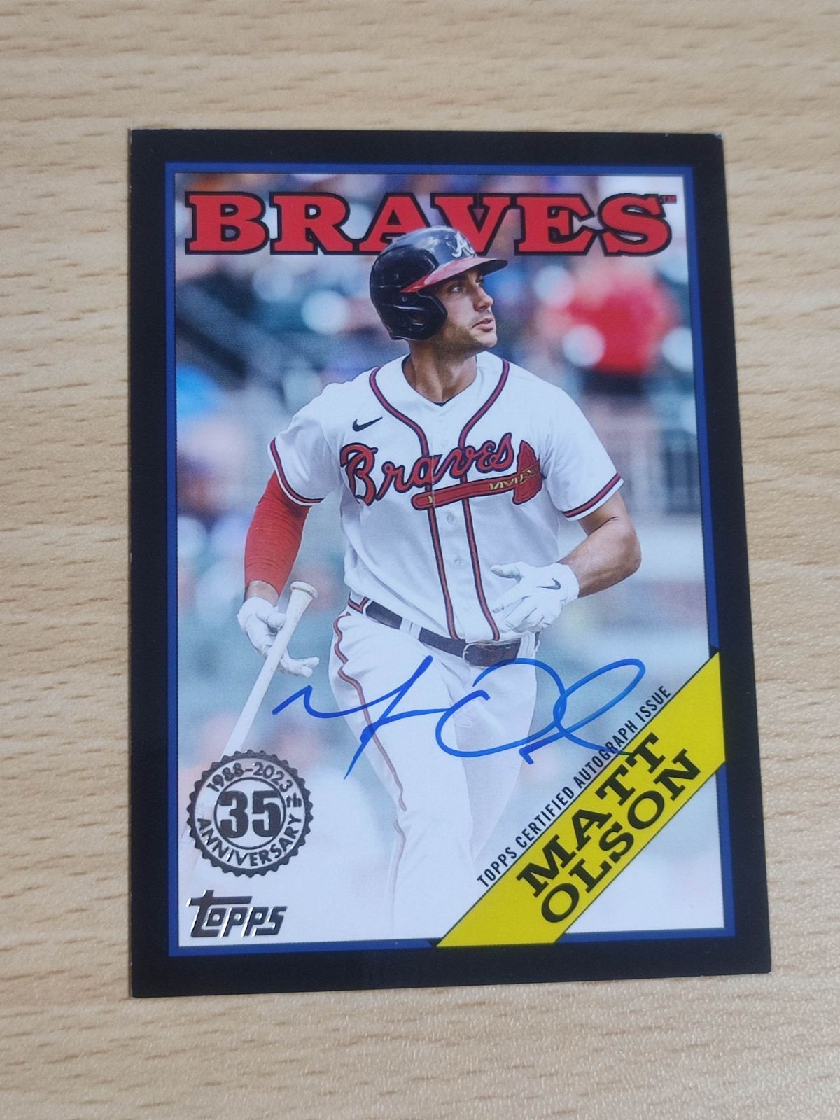 キリ番 99/99 99枚限定 MATT OLSON マット オルソン 直筆サイン カード TOPPS 三冠王