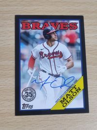 キリ番 99/99 99枚限定 MATT OLSON マット オルソン 直筆サイン カード TOPPS 三冠王