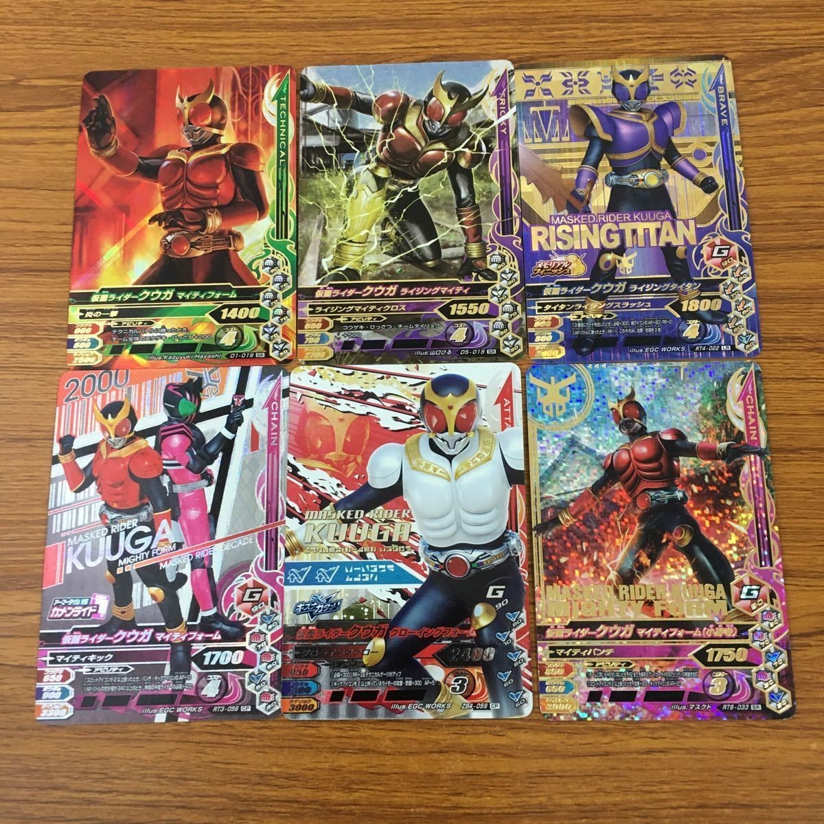 カード トレカ まとめ ガンバライジング SR クウガ マイティフォーム グローイングフォーム ライジングタイタン 42