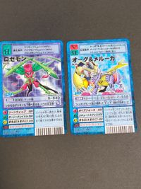 カード 旧デジモンカード 拡張ボード ロゼモン Bo-12ｖ Bo-18v オーグ＆メルーガ やぶのてんや