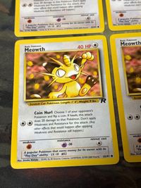 ニャース 4枚 まとめ 英語版 海外版 62/82 ポケカ サムネイル 4